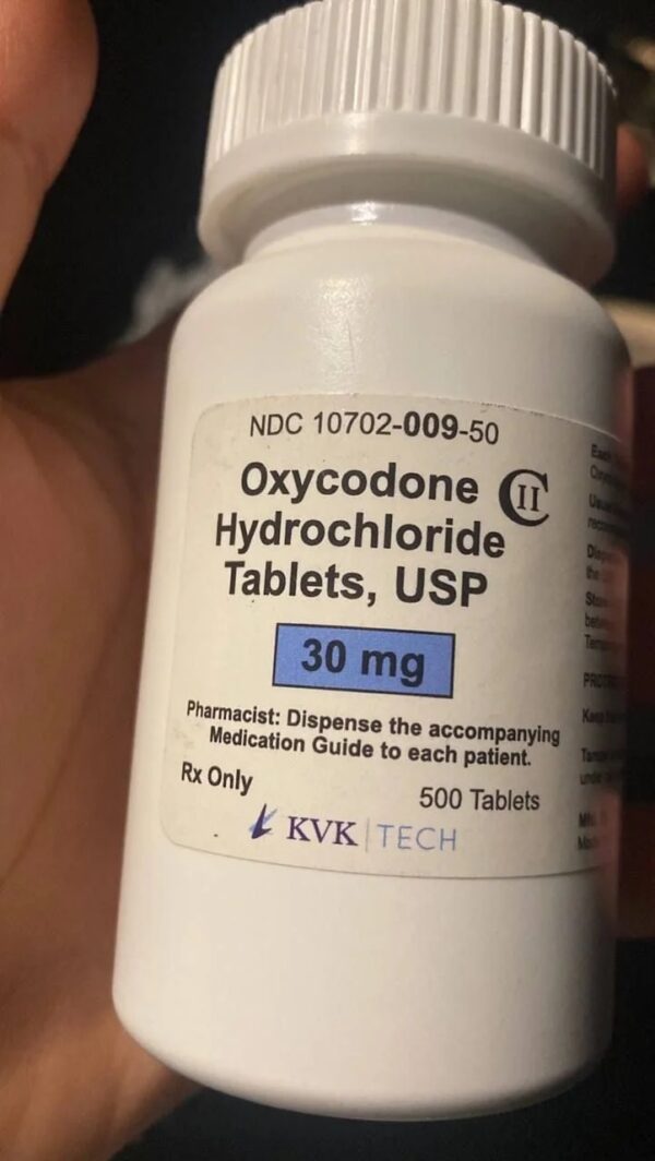 Oxycodone Hydrochloride 30mg